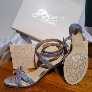 Rainbow Jewel Badgley Mischka Kitten Heels